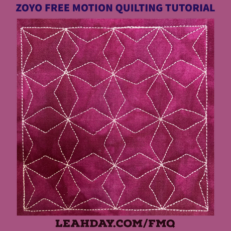 Gorgeous ZoYo Free Motion Quilting Tutorial - Grid Quilting!