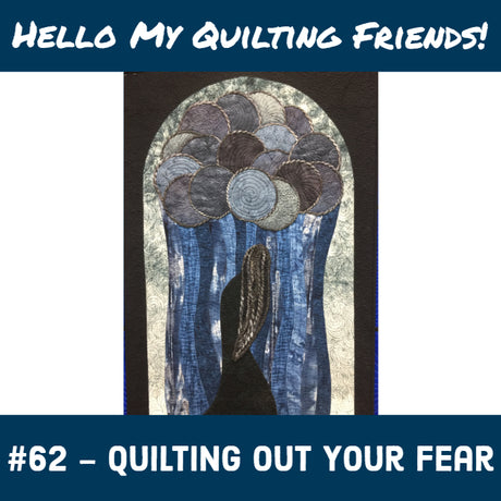 Quilting Through Fear - Torrent of Fear Goddess Quilt by Leah Day