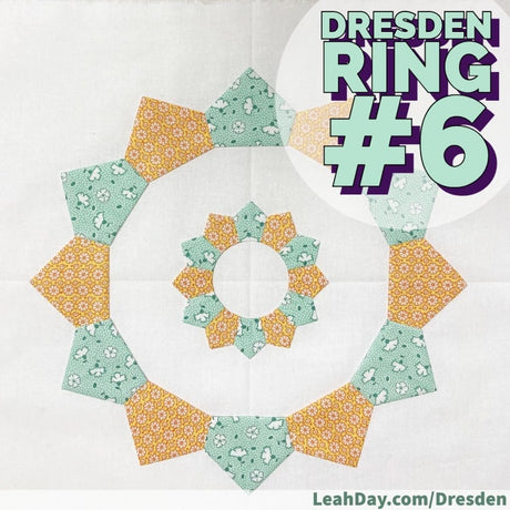 Delicate Double Dresden Ring Quilt Tutorial