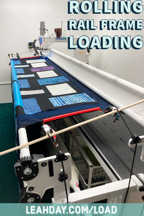 How I Load My Quilting Frame with an Idler Rail and Red Snappers