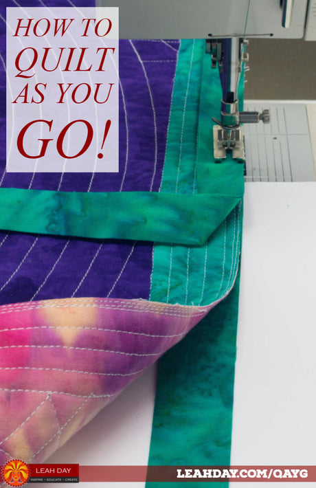 How to Connect Large Quilted Blocks - Quilt-As-You-Go Tutorial