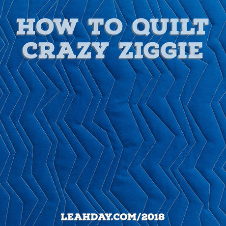 How to Quilt Crazy Ziggie - Ruler and Walking Foot Quilting Tutorial