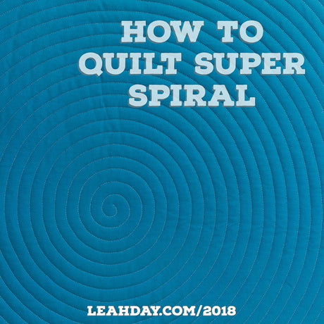 Machine Quilting Spirals! Super Spiral Quilt Pattern Tutorial