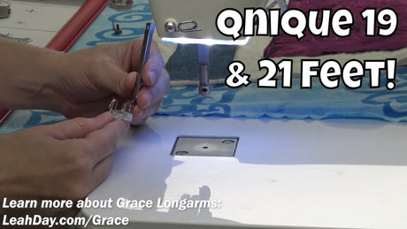 How to Attach Qnique 19 and 21 Quilting Feet