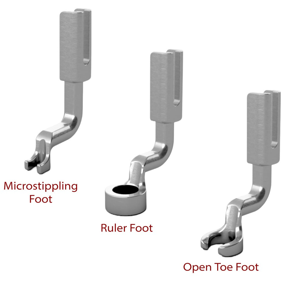 3 Piece Hopping Foot Set for Grace Company Machines