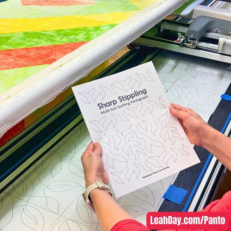 Pantograph Quilting Patterns Sharp Stippling