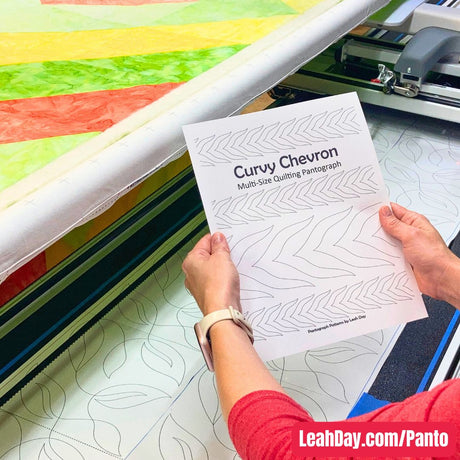Pantograph Quilting Patterns Chevron
