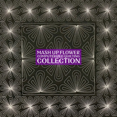 Computerized Quilting Design Collection Mash Up Flower