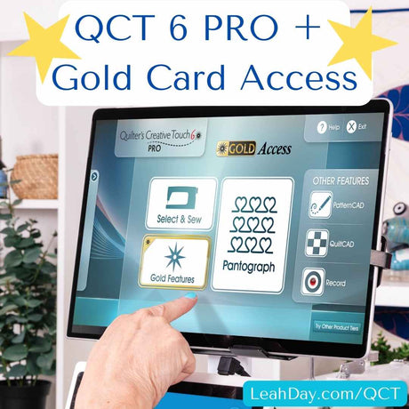 Best Computerized Quilting Software QCT 6 PRO Gold Card