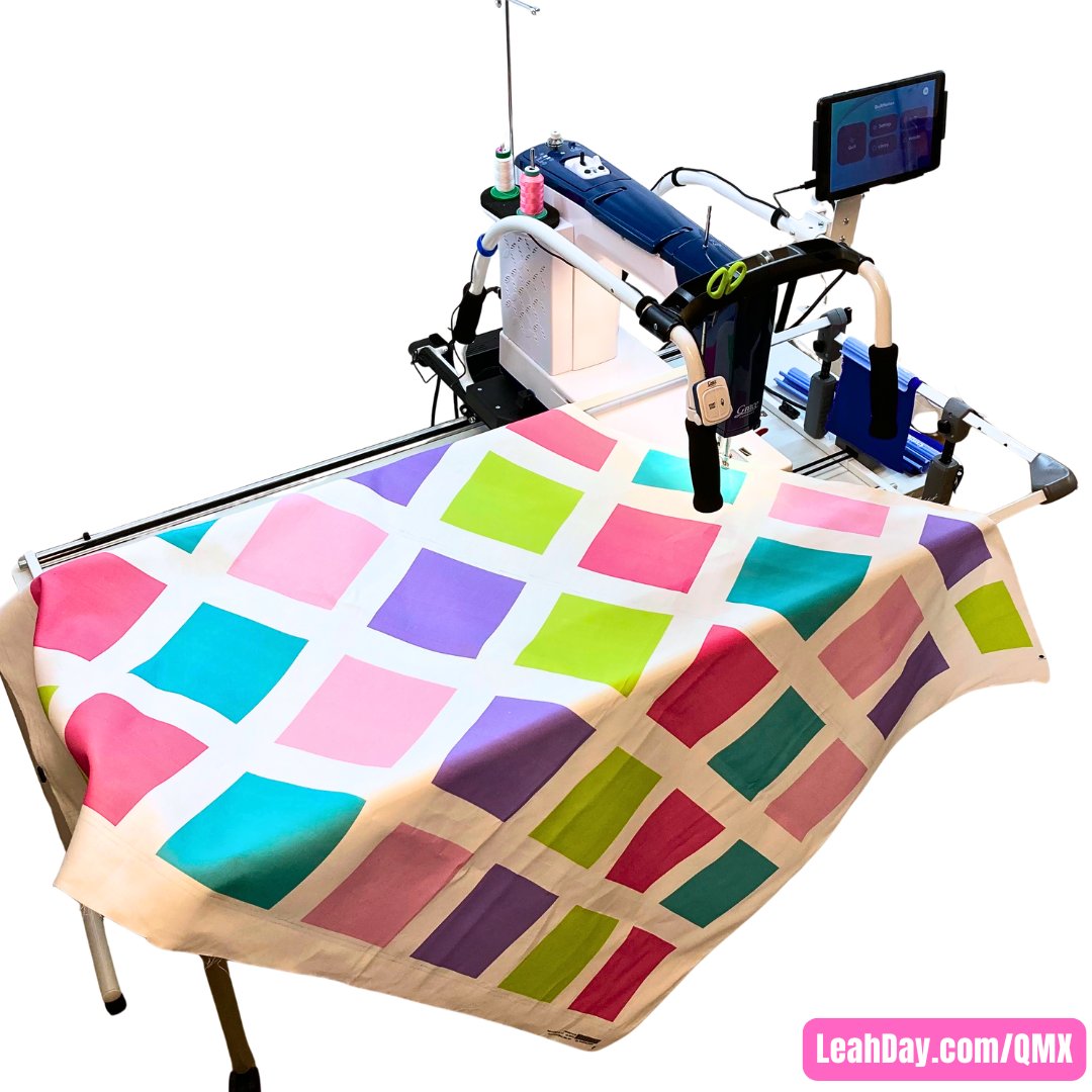 QMX Foundation on Cutie Breeze Frame with Little Rebel sewing machine