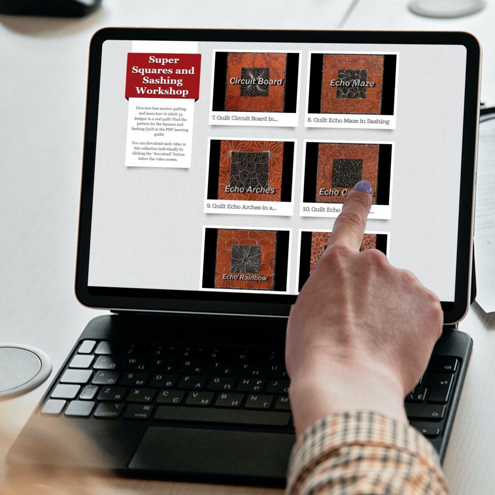 Super Squares and Sashing Online Quilting Workshop