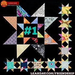 Friendship Sampler Quilt Along Block Scrappy Stars