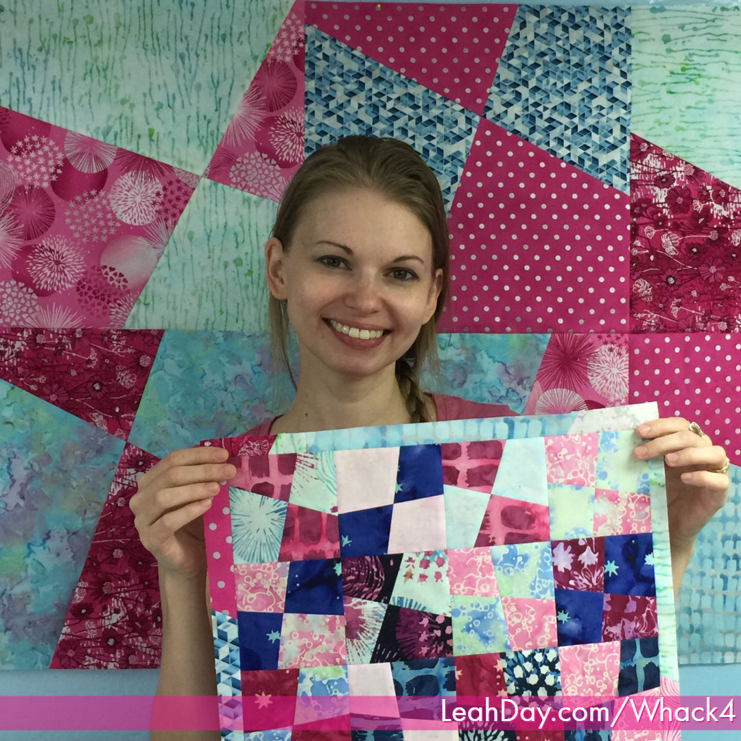 Stack and Whack Four Patch Quilt Tutorial – LeahDay.com