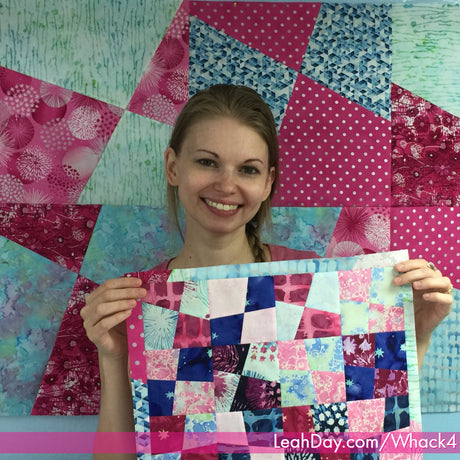 Stack and Whack Four Patch Quilt Tutorial