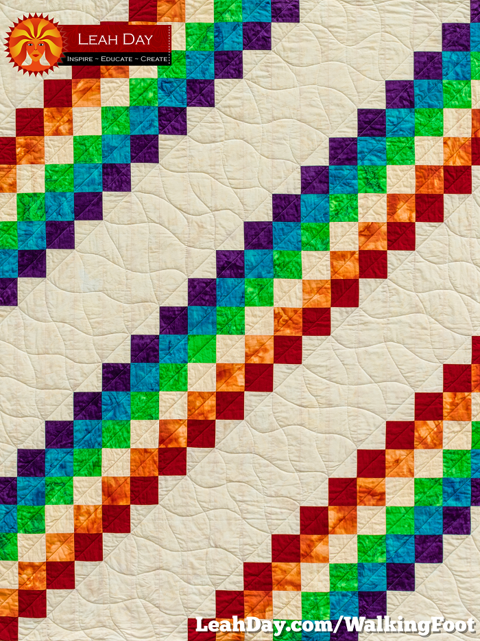 Prism Path Baby Quilt from Explore Walking Foot Quilting