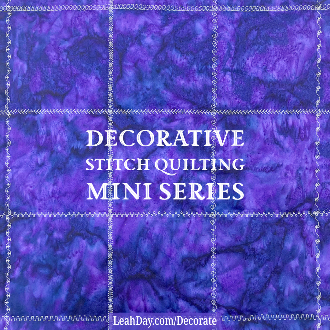 Machine Quilting Decorative Stitches, Free Motion AND Ruler Quilting