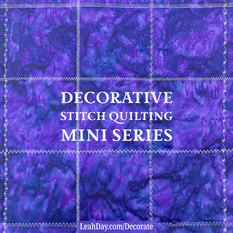 Machine Quilting: Decorative Stitches, Free Motion AND Ruler Quilting!