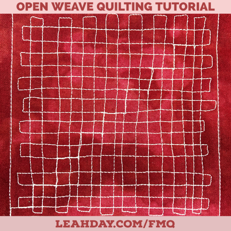 Quilting Open Weave on a Longarm and Home Machine