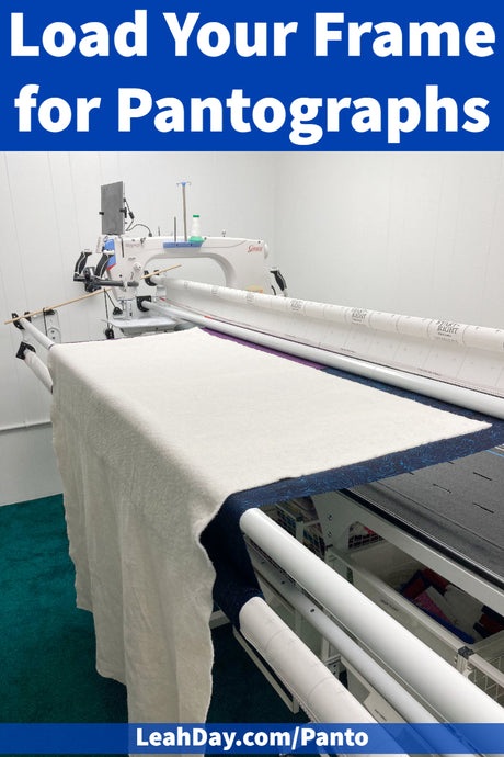 Load Your Frame for Pantograph Quilting - Quilting Pantographs #1