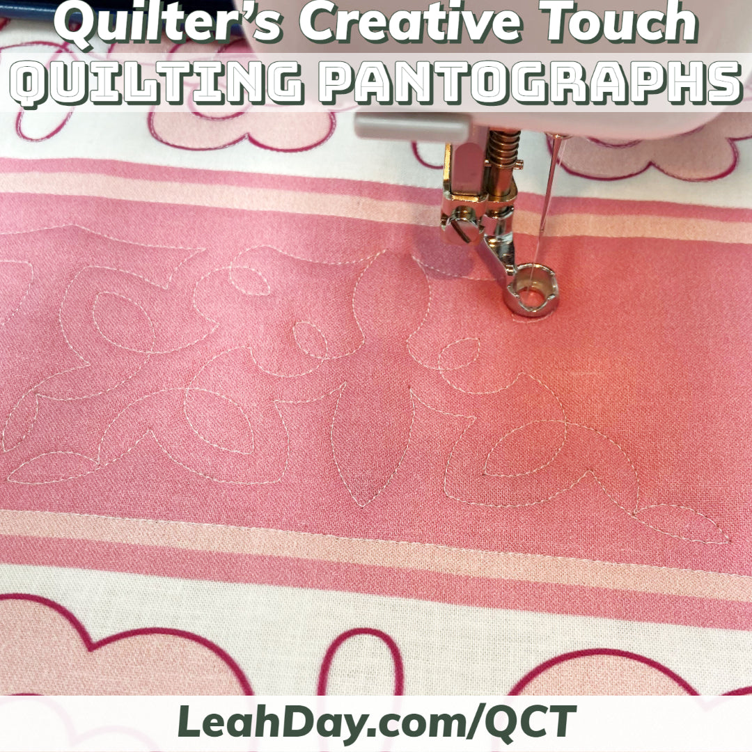 Quilting a Pantograph using QCT on a Home Machine