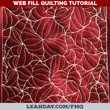 Free Motion Quilting Web Fill on Two Machines!