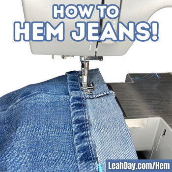 How to hem jeans with original hem and standard hem