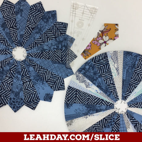 Piece a 20 Petal Dresden Plate Quilt Block with the Slice Ruler