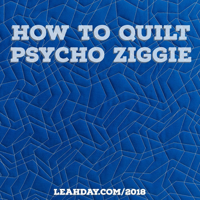 How to Machine Quilt Psycho Ziggie
