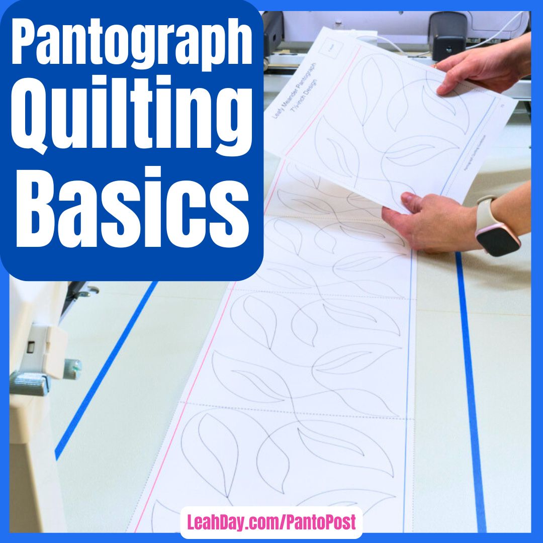 Pantograph quilting tutorial with spring designs