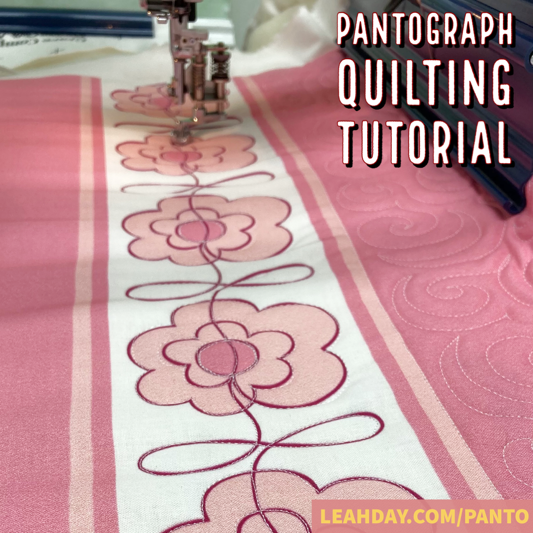 Pantograph Frame Daisy Loops and Tips for Pantograph Quilting on a Hoop Frame – LeahDay.com