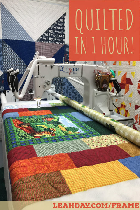 Quilting for Charity! Farm Quilt Finished in 1 Hour