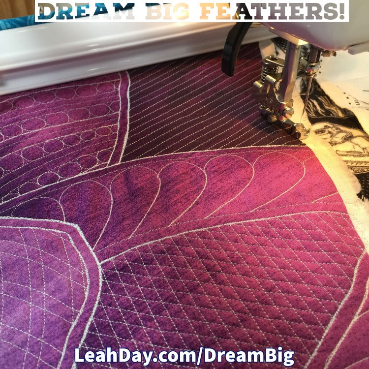 Quilting Feathers on the Hoop Frame - Dream Big Bonus!