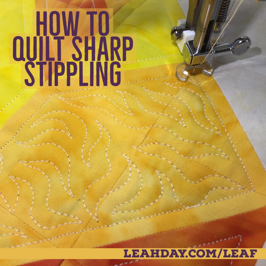 How to Quilt Sharp Stippling and Paisley Shortcut