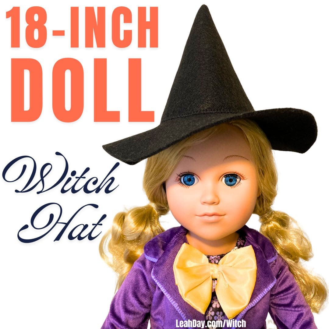 Halloween Doll Witch Hat Pattern - PDF Sewing Pattern – LeahDay.com