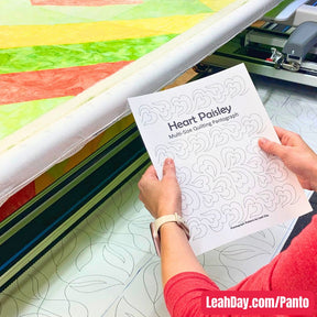 Pantograph Quilting Patterns Heart Paisley