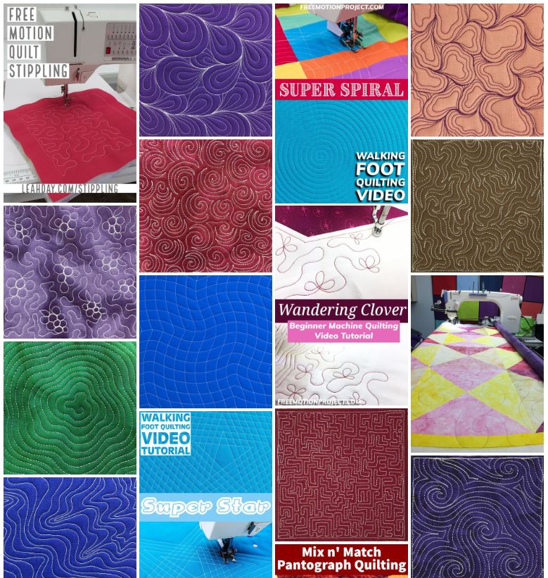 365 Free Motion Quilting Designs by Day, Leah
