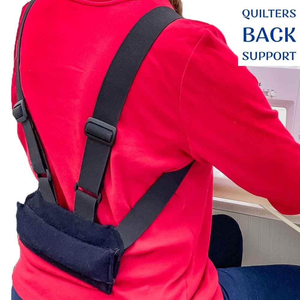 Quilting Back Support - Gentle Posture Support for Machine Quilting –