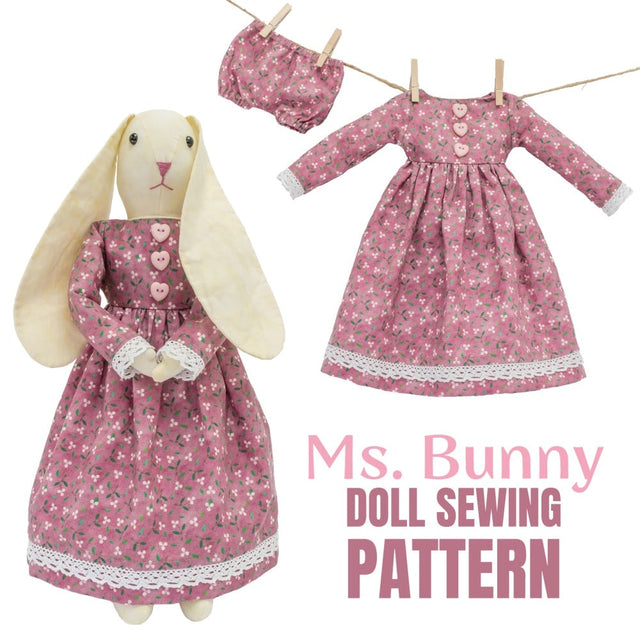 Ms. Bunny Doll Digital Sewing Pattern –