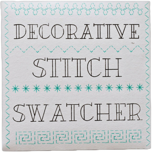 Decorative Stitch Swatcher | Sewing Machine Decorative Stitches