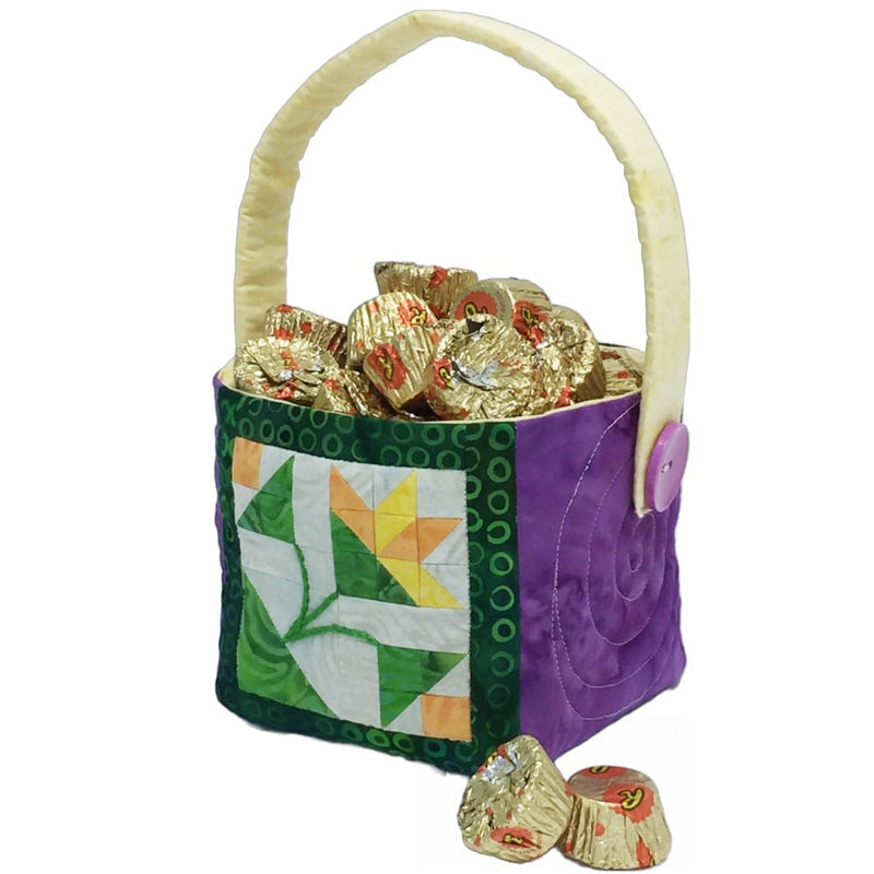 Easter Basket Digital Sewing Pattern | Quilted Easter Basket