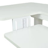 White Eleanor II Adjustable Height Table