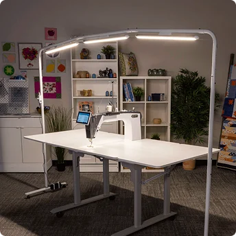 Workshop-light-bar-over-sit-down-sewing-machine
