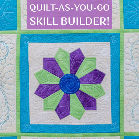 Quilt as You Go Sampler Quilt Digital Pattern