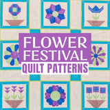 Flower Festival Sampler Quilt Patterns