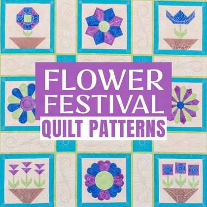 Flower Festival Sampler Quilt Patterns