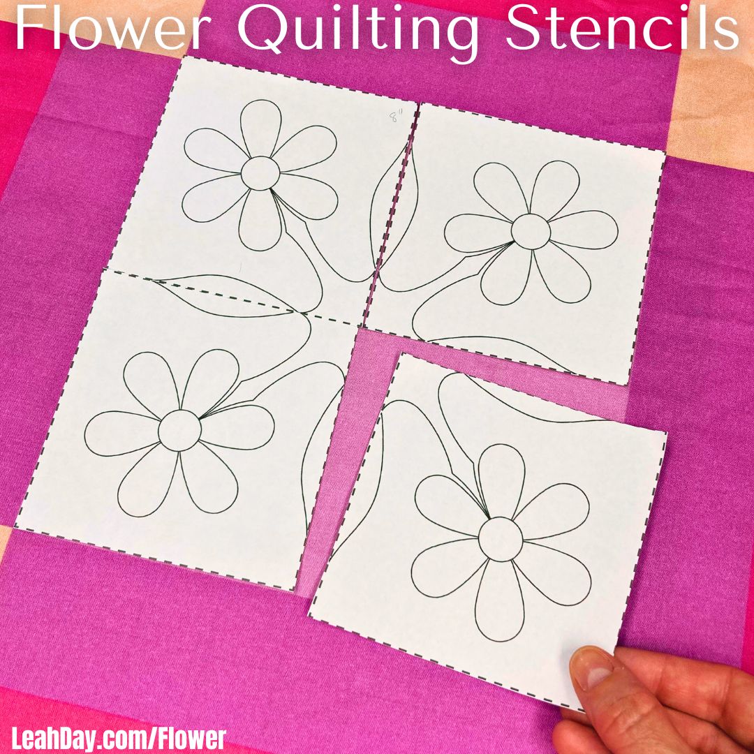 Flower Quilt Stencil Collection - Flower Quilt Patterns & More – LeahDay.com flower-quilt-stencil-collection-flower-quilt-patterns-more-leahday-com