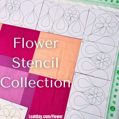 Flower Quilt Stencil Collection
