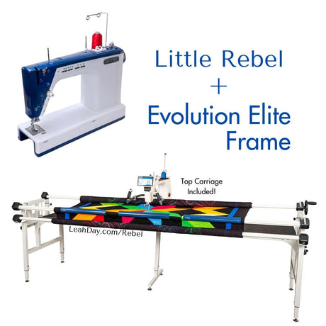 Little Rebel and Evolution Elite Quilting Frame