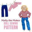 Mally the Maker Doll Sewing Pattern | Doll Sewing Pattern
