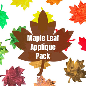 Maple Leaf Applique Precut Fall Fabric Leaves